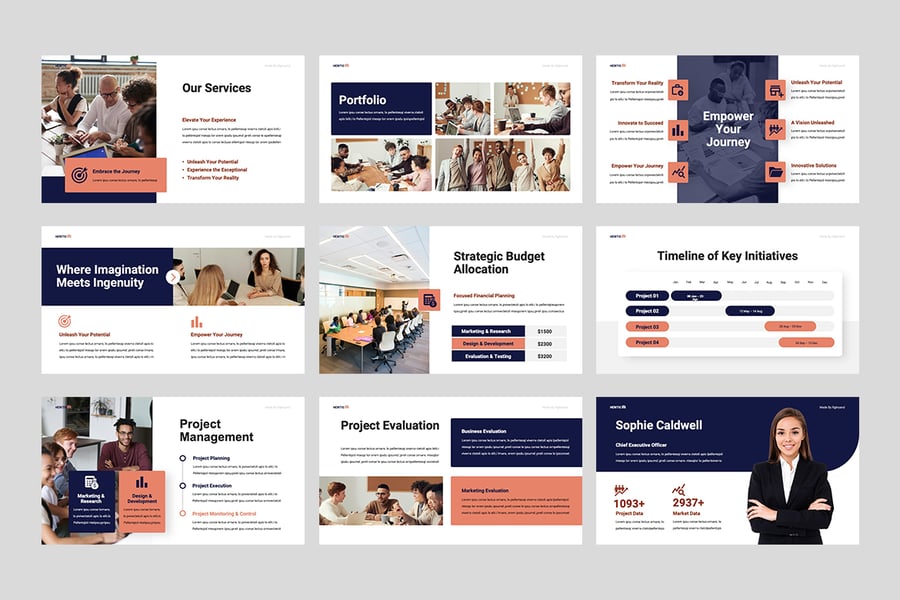 传统商业提案PPT模板 - 顶尖PPT