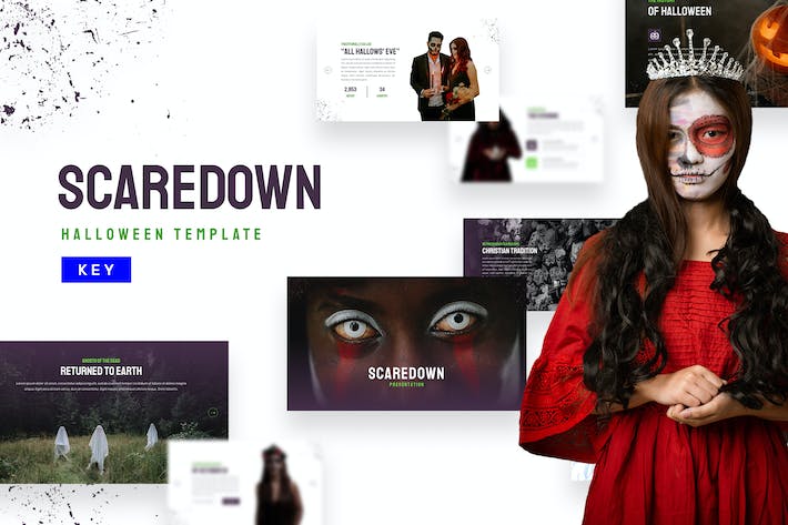 万圣节活动策划布置keynote模板 - 顶尖PPT