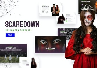 万圣节活动策划布置keynote模板 - 顶尖PPT