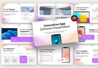 创意应用软件APP展示PPT模板 - 顶尖PPT