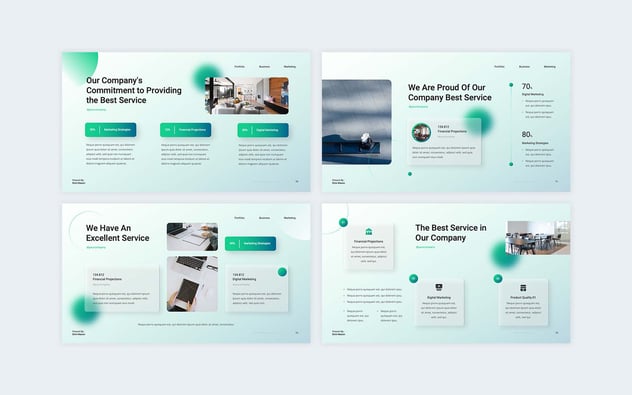 新拟态毛玻璃质感高端商务PPT模板 - 顶尖PPT