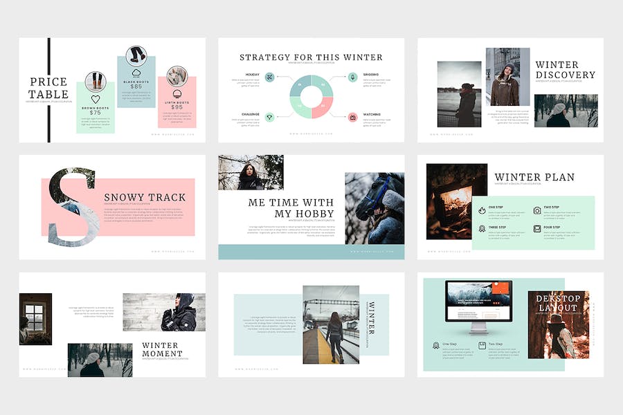 冬季主题活动宣传推广PPT模板 - 顶尖PPT