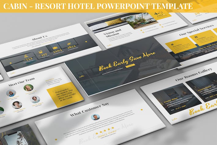 民宿度假酒店PPT模板 - 顶尖PPT