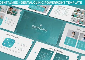 牙医牙科诊所Powerpoint模板 - 顶尖PPT