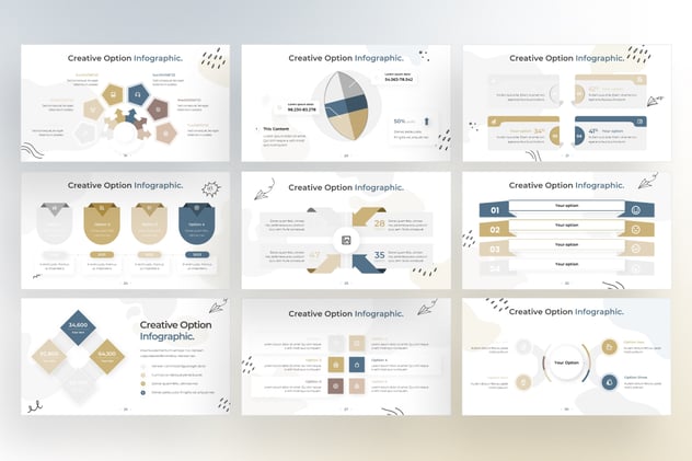涂鸦风格商务信息图形keynote模板 - 顶尖PPT