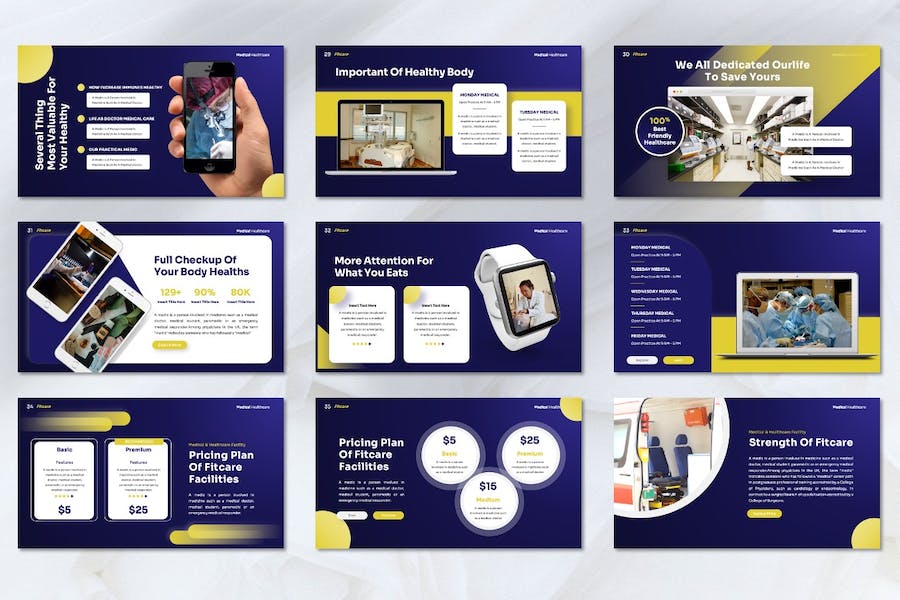 医疗保健健康服务讲述方案Keynote模板 - 顶尖PPT