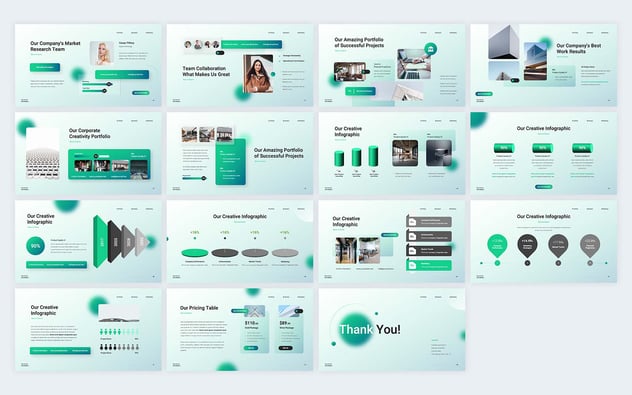 新拟态毛玻璃质感高端商务PPT模板 - 顶尖PPT