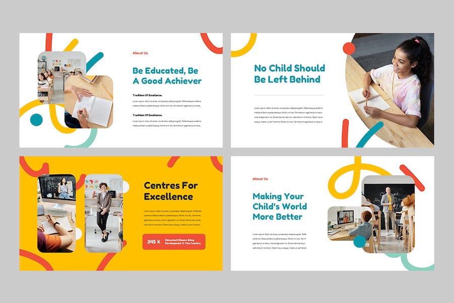 国外儿童教育学习Keynote模板 - 顶尖PPT