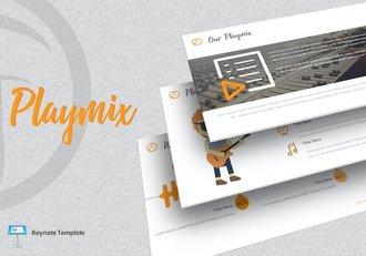 音乐播放器产品功能展示Keynote模板 - 顶尖PPT