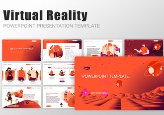 国外虚拟现实VR技术展示高级PPT模板 - 顶尖PPT