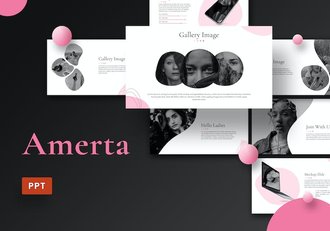 国外粉色女性市场调研分析PPT模板 - 顶尖PPT