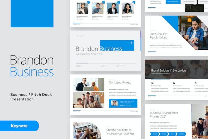 商务企业项目推介融资路演Keynote模板 - 顶尖PPT