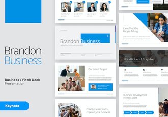 商务企业项目推介融资路演Keynote模板 - 顶尖PPT