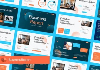 商业运营数据分析报告PPT模板 - 顶尖PPT