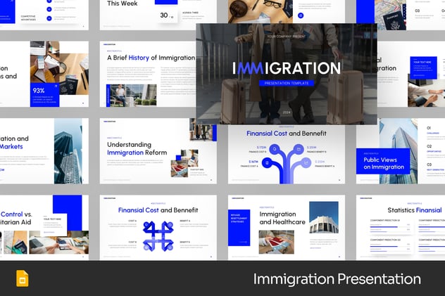 蓝色商务商业通用PPT模板 - 顶尖PPT