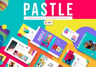 蜡笔粉笔彩色风格PowerPoint模板 - 顶尖PPT