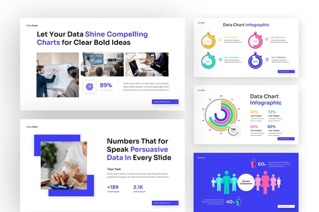 数据图形图表PPT模板 - 顶尖PPT