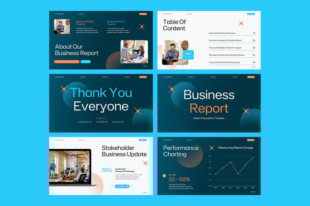 商业运营数据分析报告PPT模板 - 顶尖PPT