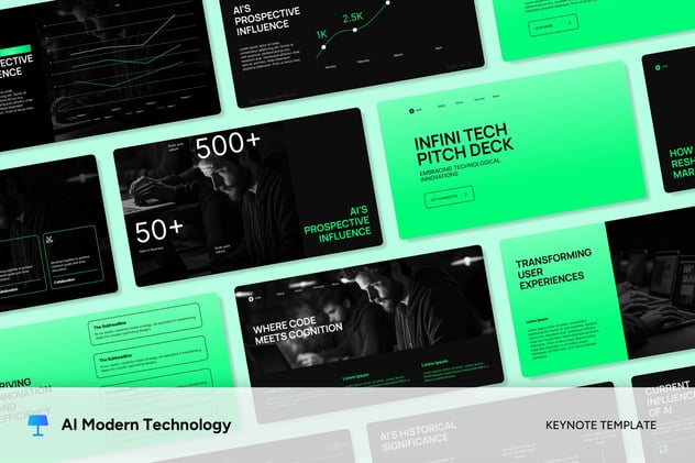 人工智能现代技术keynote模板 - 顶尖PPT