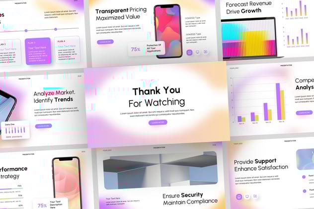 创意应用软件APP展示PPT模板 - 顶尖PPT