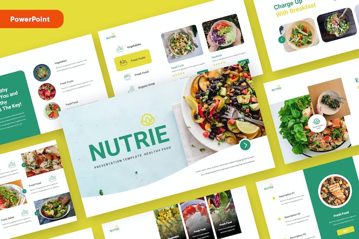 营养健康食品推广宣传PPT模板 - 顶尖PPT