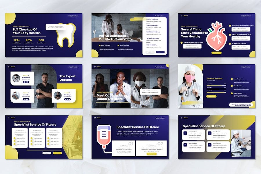 医疗保健健康服务讲述方案Keynote模板 - 顶尖PPT
