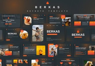 旅游背包户外旅行推介Keynote模板 - 顶尖PPT