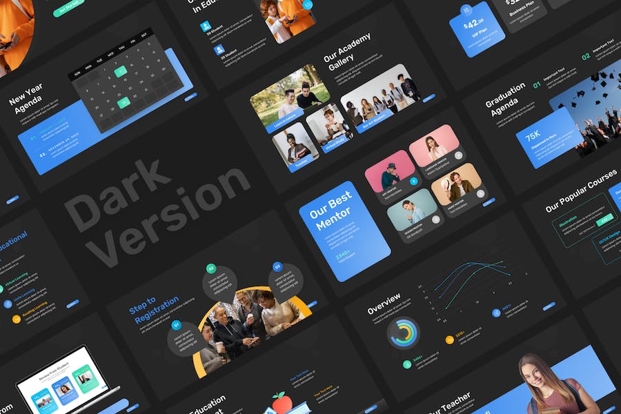 教育培训课程教学PPT模板 - 顶尖PPT