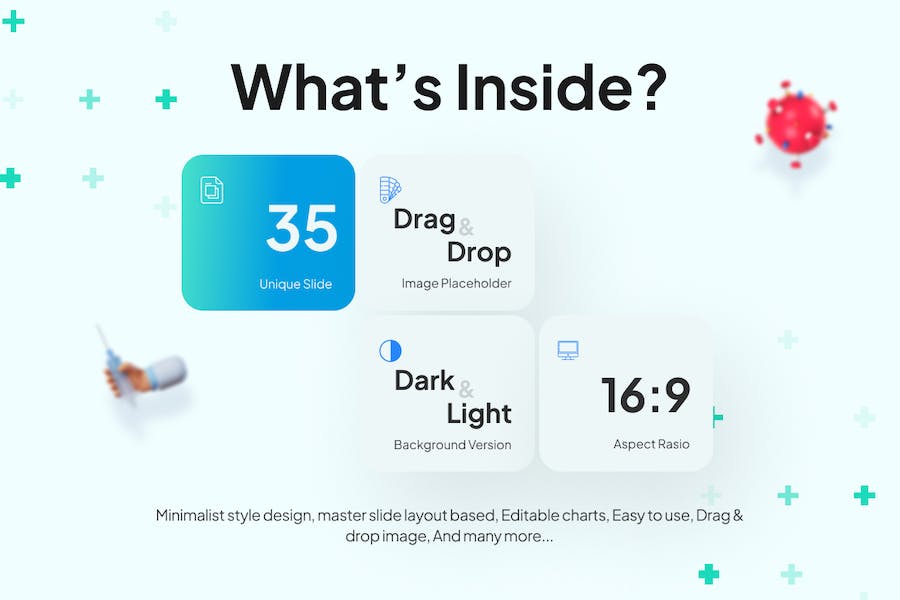 高端医疗行业医疗保健养生公司简介PPT模板 - 顶尖PPT