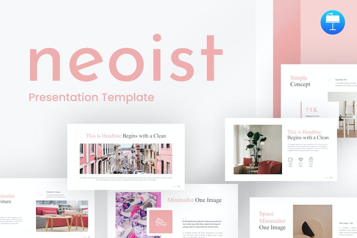 极简文艺唯美小清新keynote模板 - 顶尖PPT