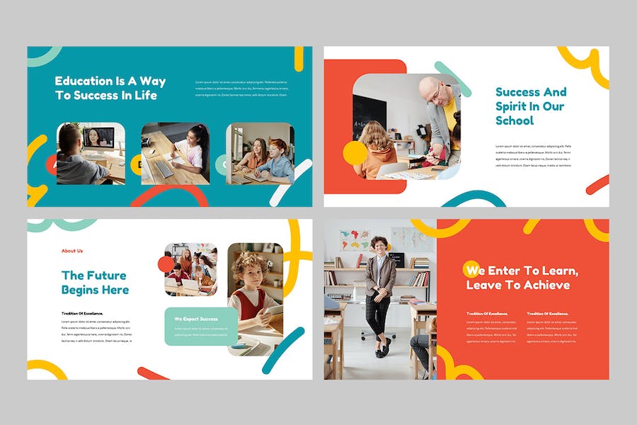 国外儿童教育学习Keynote模板 - 顶尖PPT