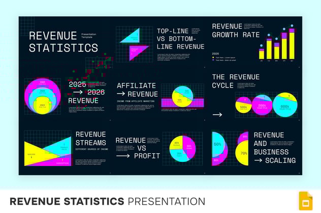 收入统计业绩分析PPT模板 - 顶尖PPT