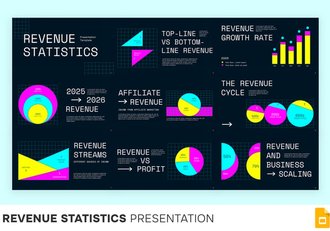 收入统计业绩分析PPT模板 - 顶尖PPT