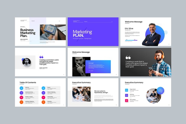 营销计划推广品牌策略Keynote模板 - 顶尖PPT