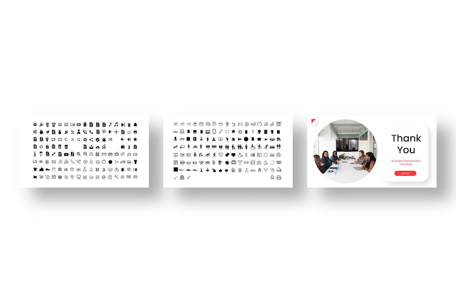 红色简约大气商业计划企业合作团队介绍商务通用keynote模板 - 顶尖PPT