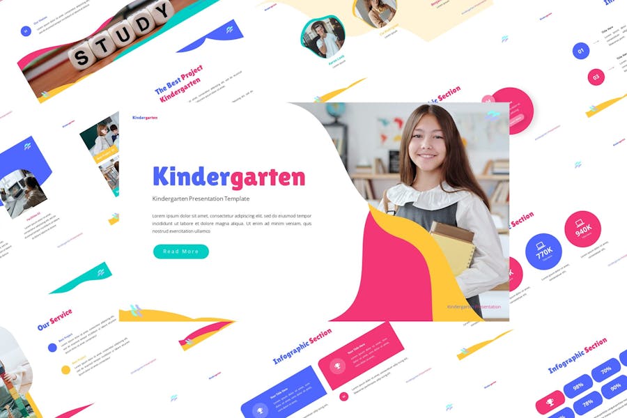 幼儿园儿童教育品牌课程Keynote模板 - 顶尖PPT