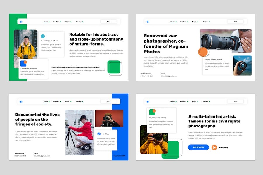 摄影作品集展示宣传推介个人品牌方案PPT模板 - 顶尖PPT