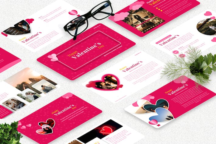 情人节活动策划祝福展示keynote模板 - 顶尖PPT