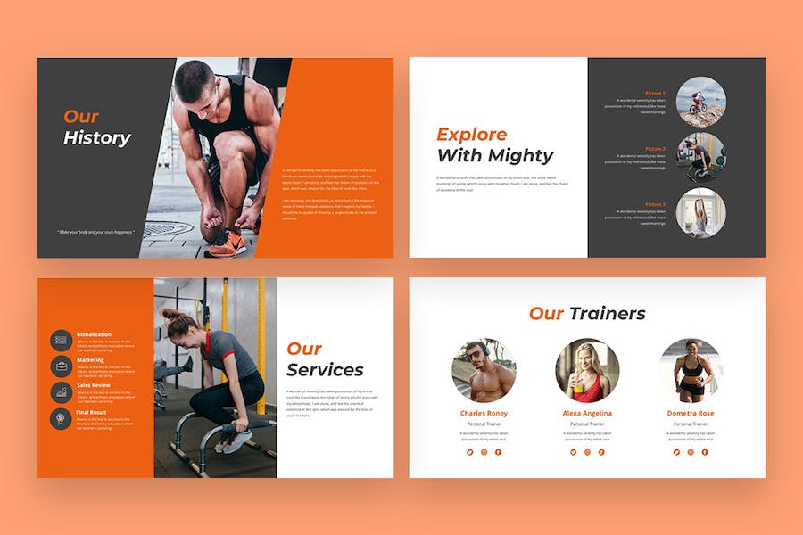 体育运动项目介绍推介方案Keynote模板 - 顶尖PPT