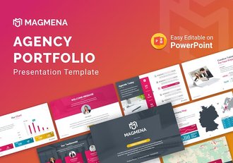 公司作品集展示PPT模板 - 顶尖PPT