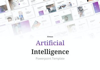 人工智能技术应用讲演方案PPT模板 - 顶尖PPT