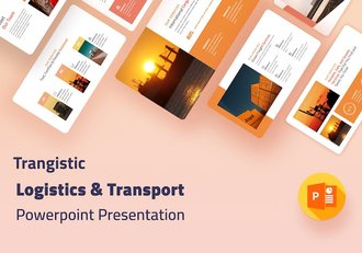 物流运输主题创意展示PPT模板 - 顶尖PPT