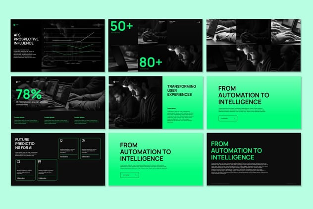 人工智能现代技术keynote模板 - 顶尖PPT