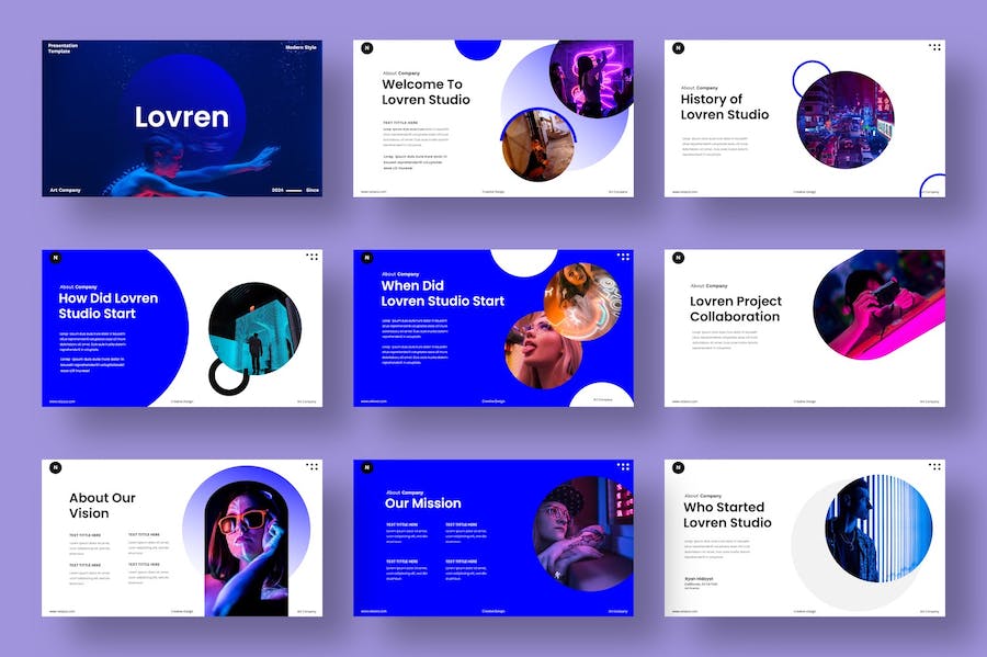 时尚品牌商务推广企业宣传PPT模板 - 顶尖PPT