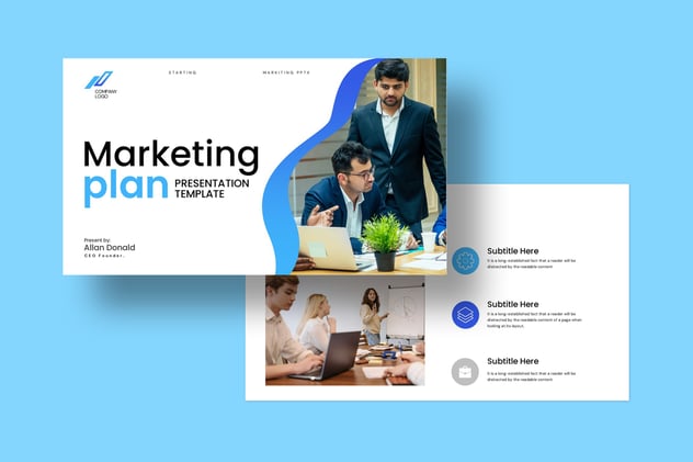 营销计划战略推广策略方案Keynote模板 - 顶尖PPT