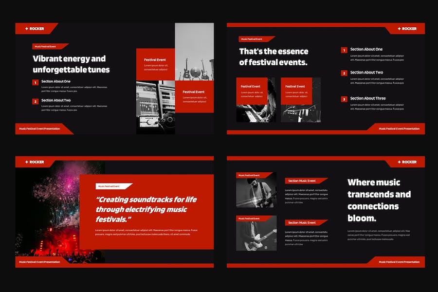 音乐节活动策划方案PPT模板 - 顶尖PPT