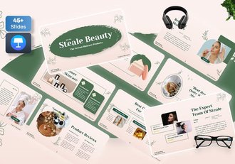 护肤品品牌推广营销方案Keynote模板 - 顶尖PPT