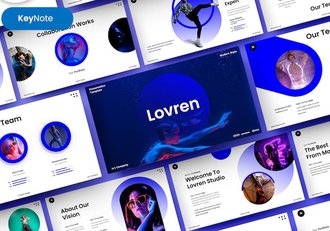 现代企业简介商务合作介绍Keynote模板 - 顶尖PPT