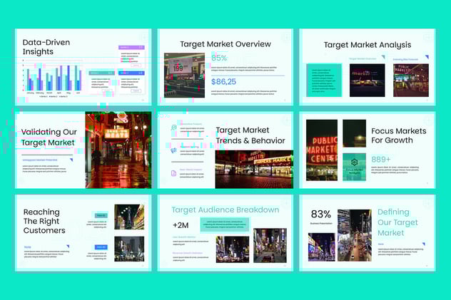 目标市场营销策划分析报告PPT模板 - 顶尖PPT