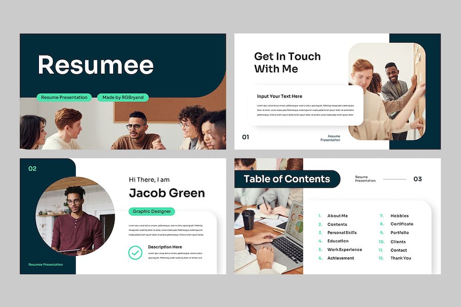 个人求职简历PPT模板 - 顶尖PPT